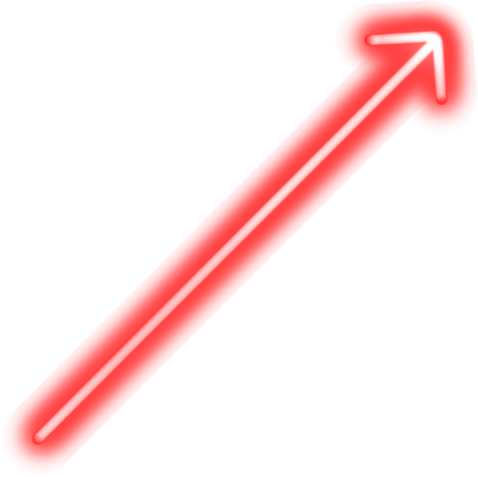 Red neon arrow